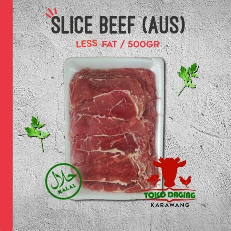 Jual Aus Beef Slice Daging Sapi Less Fat 500gr Karawang Shopee