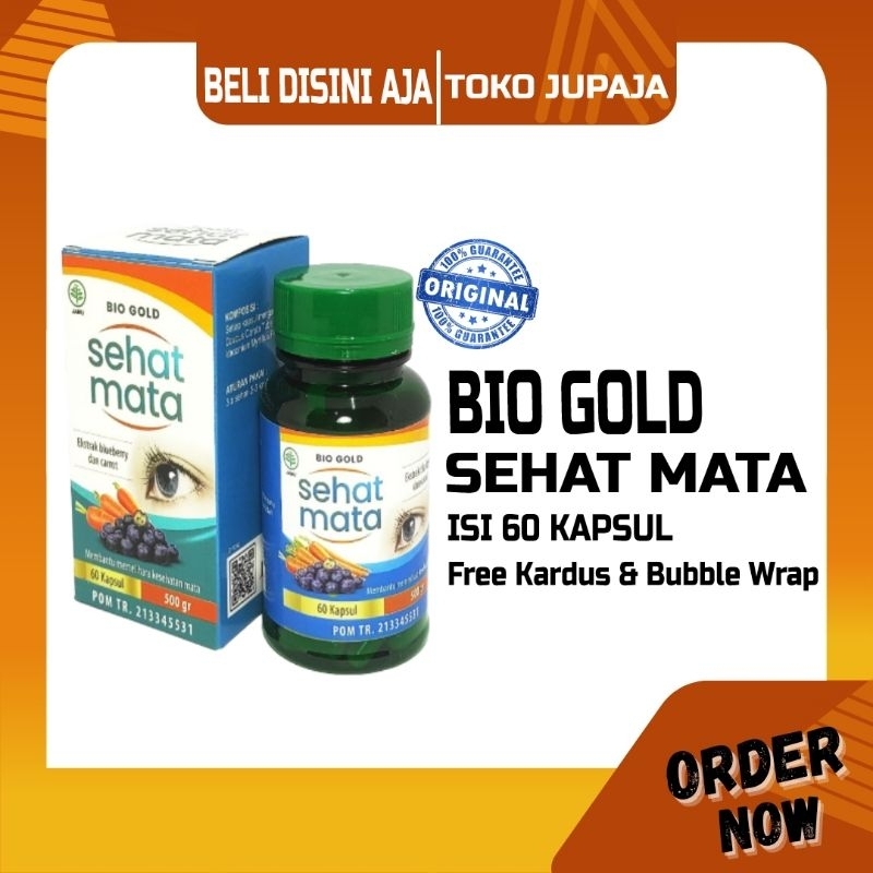 Jual BIO GOLD SEHAT MATA EKSTRAK BLUEBERRY WORTEL ISI 60 KAPSUL