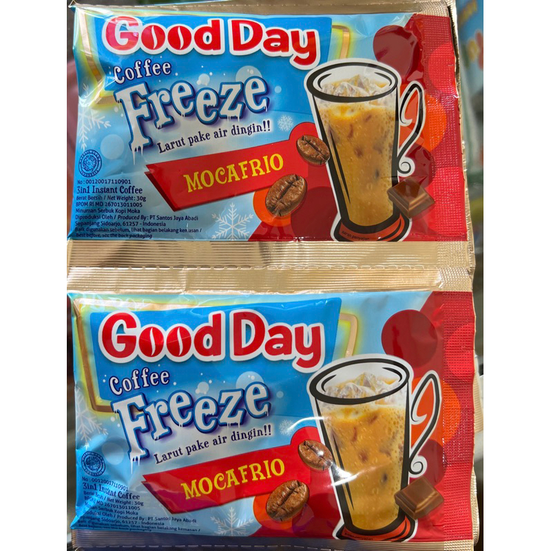 Jual Kopi Good Day Freeze Mocafrio Renceng Shopee Indonesia