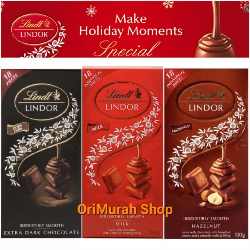 Jual Lindt Lindor Chocolate Irresistibly Smooth Coklat Hazelnut Milk