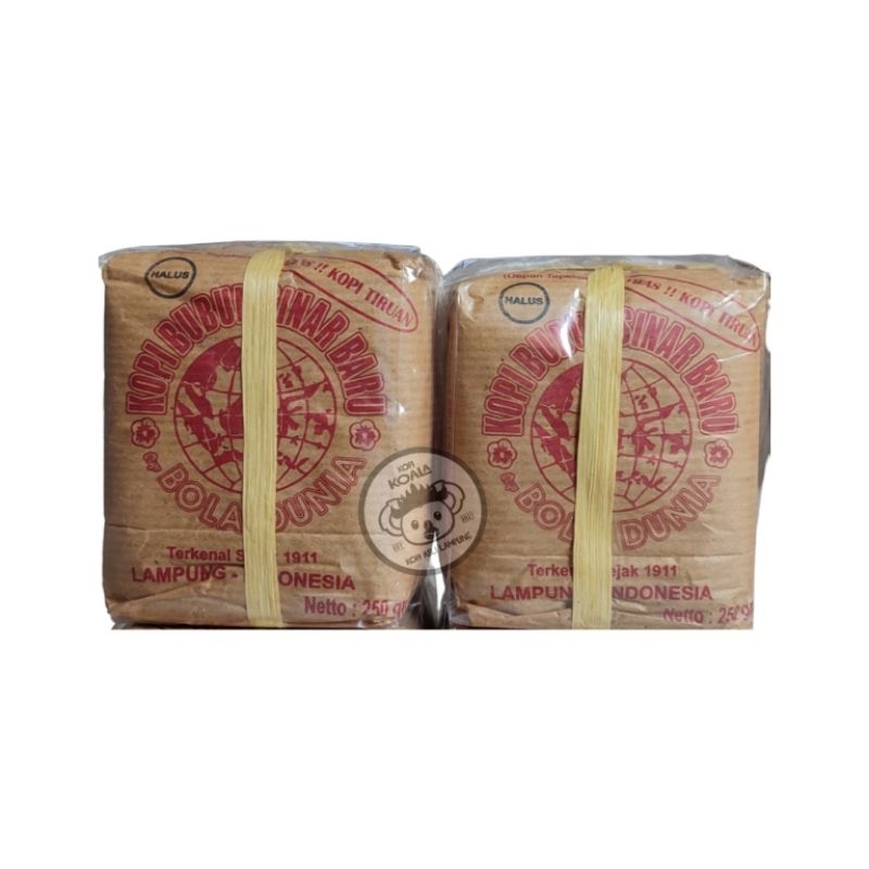 Jual Kopi Bubuk Halus Sinar Baru Cap Bola Dunia Asli Lampung 500 Gr