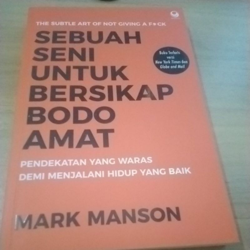 Jual Buku Sebuah Seni Untuk Bersikap Bodo Amat Mark Manson Shopee