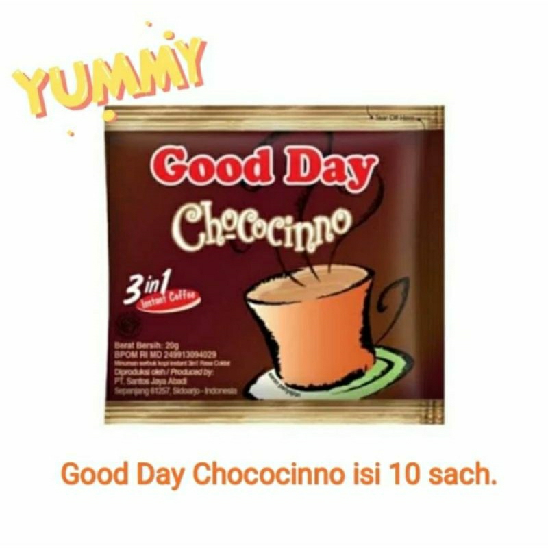 Jual Kopi Good Day Chococinno Coffee Isi Sachet Goodday Shopee