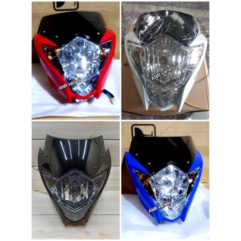 Jual Kedok Batok Lampu Depan Kepala Lampu Depan Set Reflektor Satria