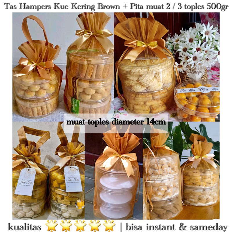 Jual Tas Hampers Kue Kering Pita Serut Muat Toples Gram