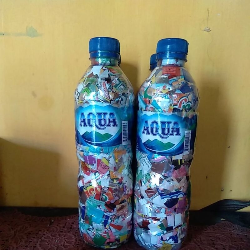 Jual Ecobrik Ramah Lingkungan Botol Aqua Dan Le Mineral Uk 600 Ml