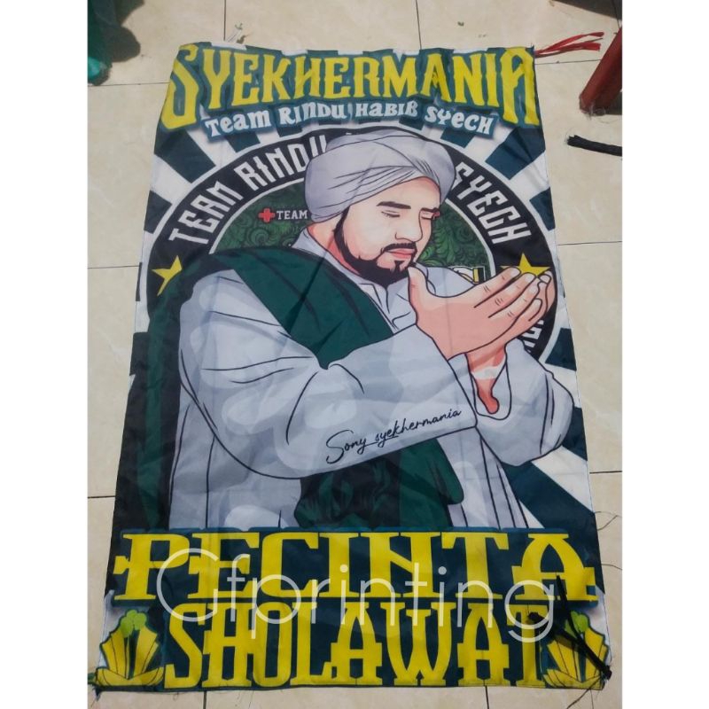 Jual BENDERA SYEKHERMANIA FULL PRINTING BONUS STIKER Shopee Indonesia