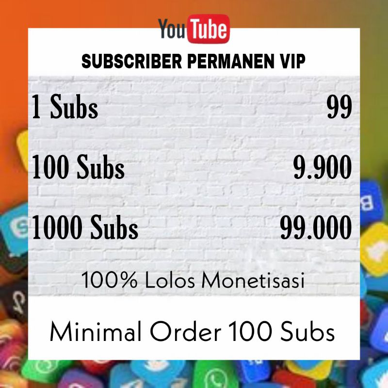 Jual Termurah Subscriber Youtube Promo Untuk Monetisasi Shopee