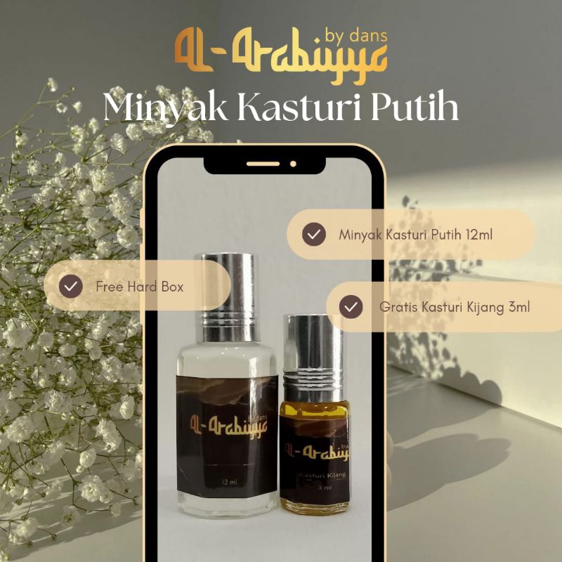 Jual Minyak Wangi Kasturi Putih Ml Premium Original Parfum Arab