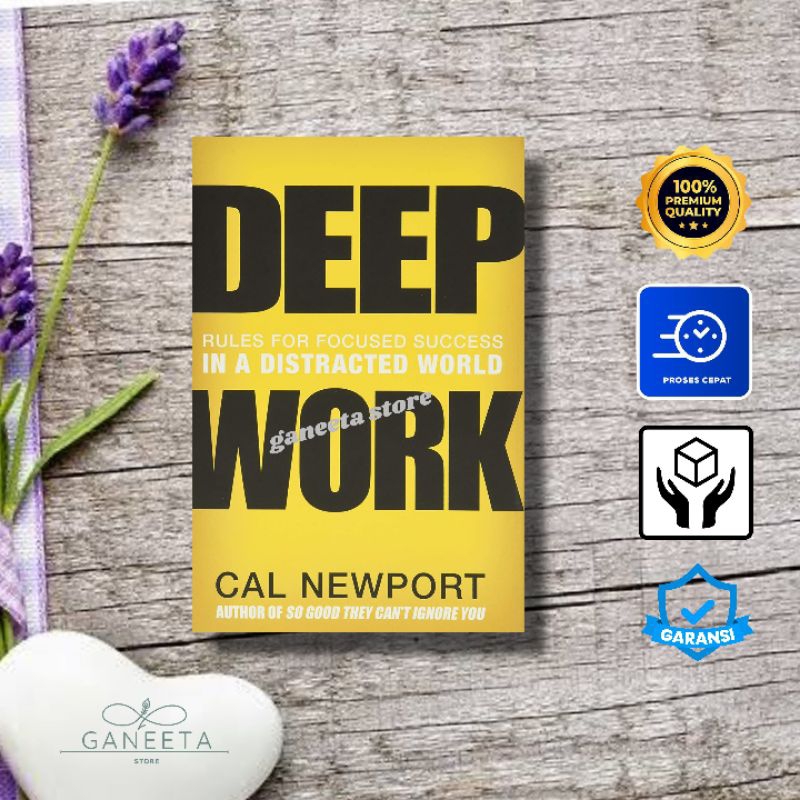 Jual Buku Deep Work By Cal Newport English Version Shopee Indonesia