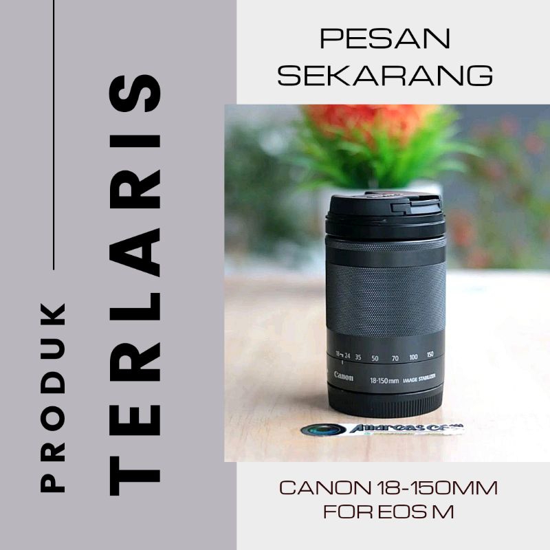 Jual LENSA 18 150MM EF M MIRORLES CANON STM MULUS TINGGAL PAKAI