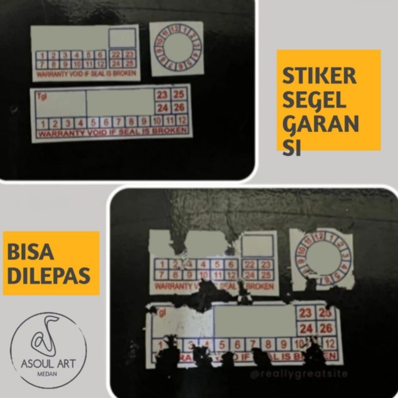 Jual Cetak Sticker Express Segel Garansi Pecah Telur Warranty Seal