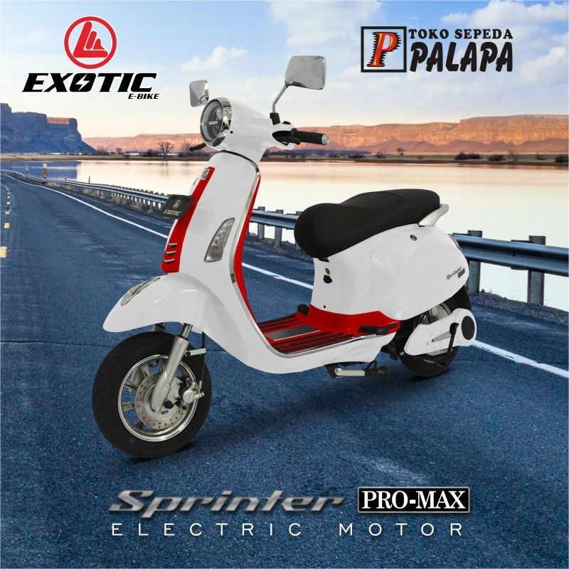 Jual Sepeda Motor Listrik Exotic Sprinter Pro Max Ebike Emotor Shopee