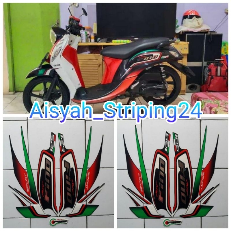 Jual Stiker Sticker Striping Lis Les Polet Body Motor Yamaha Fino 2016