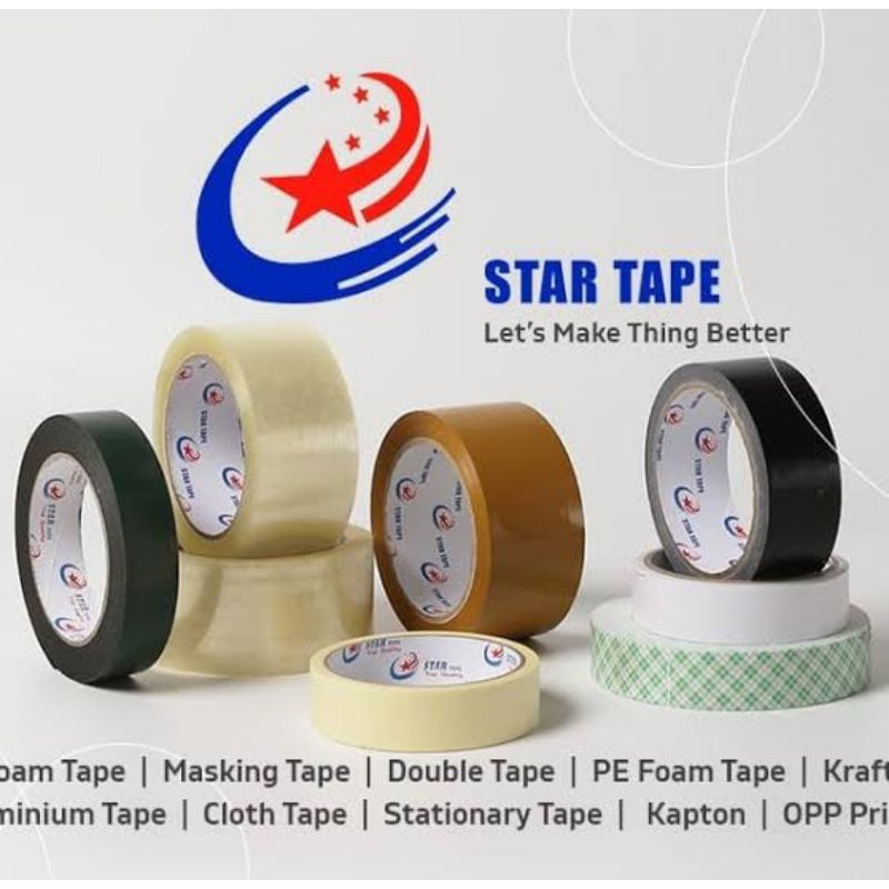 Jual Lakban Star Sns All Merk Tape Lakban Bening Dan Lakban Coklat