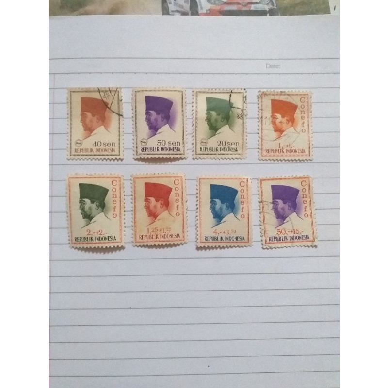 Jual Perangko Kuno Soekarno 1965 Dimix Campur Edisi Conefo Bekas