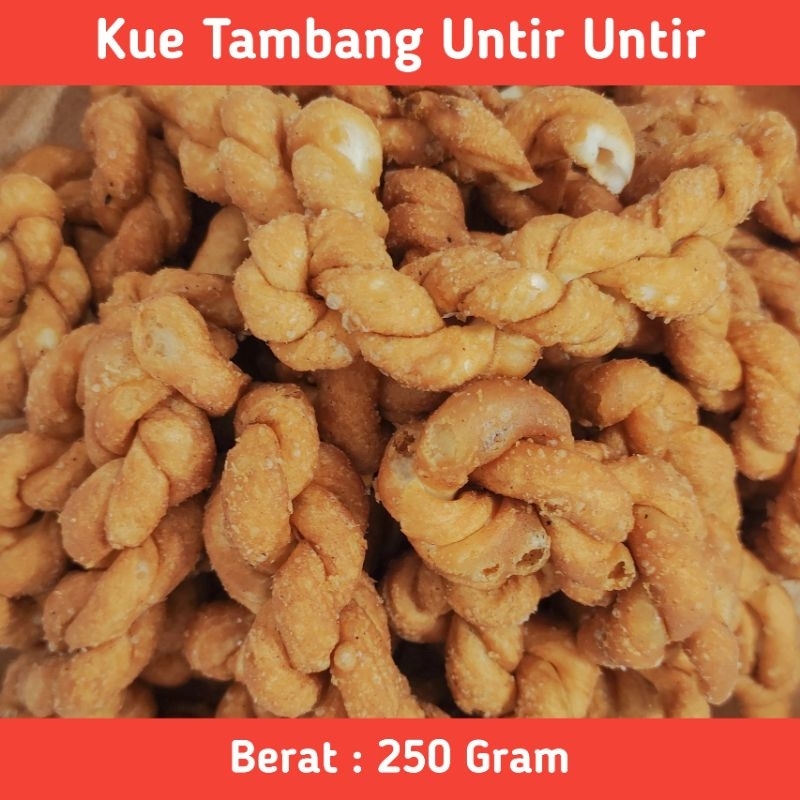 Jual Aneka Snack Cemilan Jadul Kue Tambang Untir Untir Kiloan 250 Gram