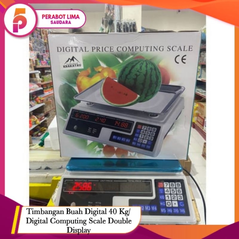 Jual Timbangan Buah Digital 40 Kg GSE Digital Computing Scale Double