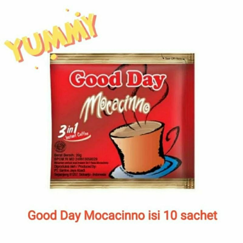 Jual Kopi Good Day Mocacinno Coffee Isi Sachet Goodday Shopee