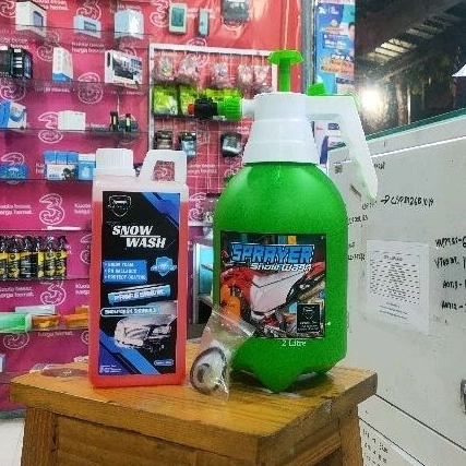 Jual Paket Snow Wash Spray Dan Shampo Snow Wash Liter Shopee Indonesia