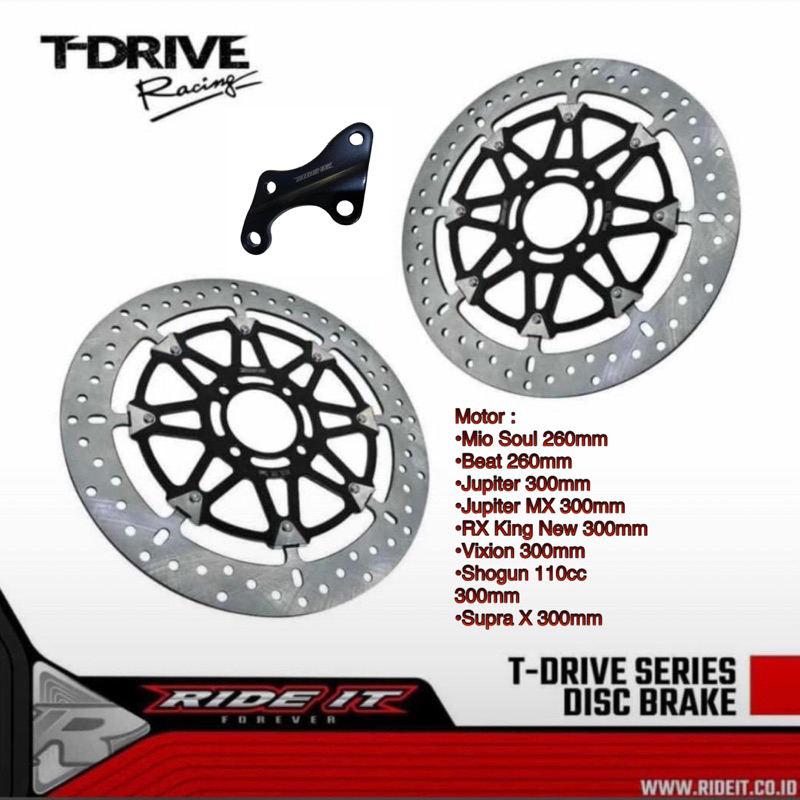 Jual Piringan Cakram Disc Brake Ride It T Drive Series Besar Bulat Besi