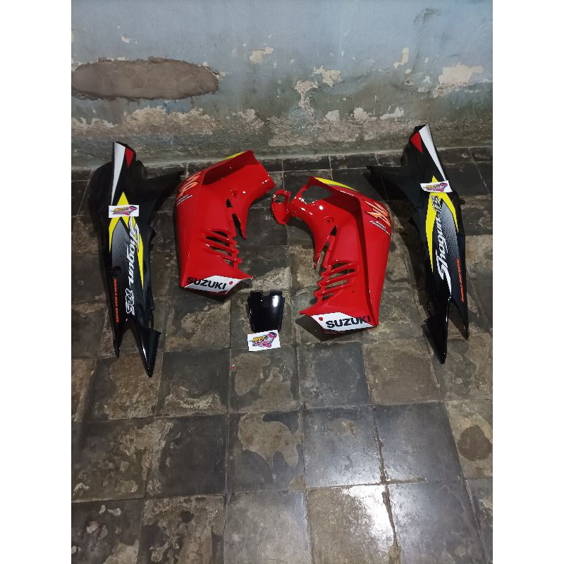 Jual Body Samping Shogun Sp Set Dek Samping Bagian Luar Warna Merah