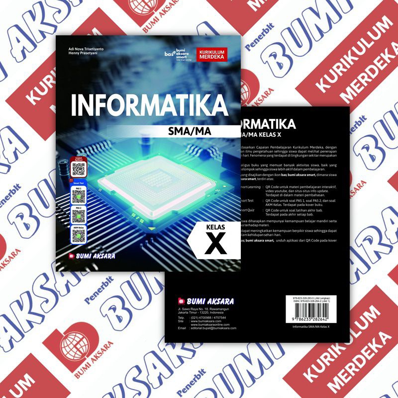 Jual Informatika Kelas X Sma Ma Kurikulum Merdeka Bumi Aksara Shopee