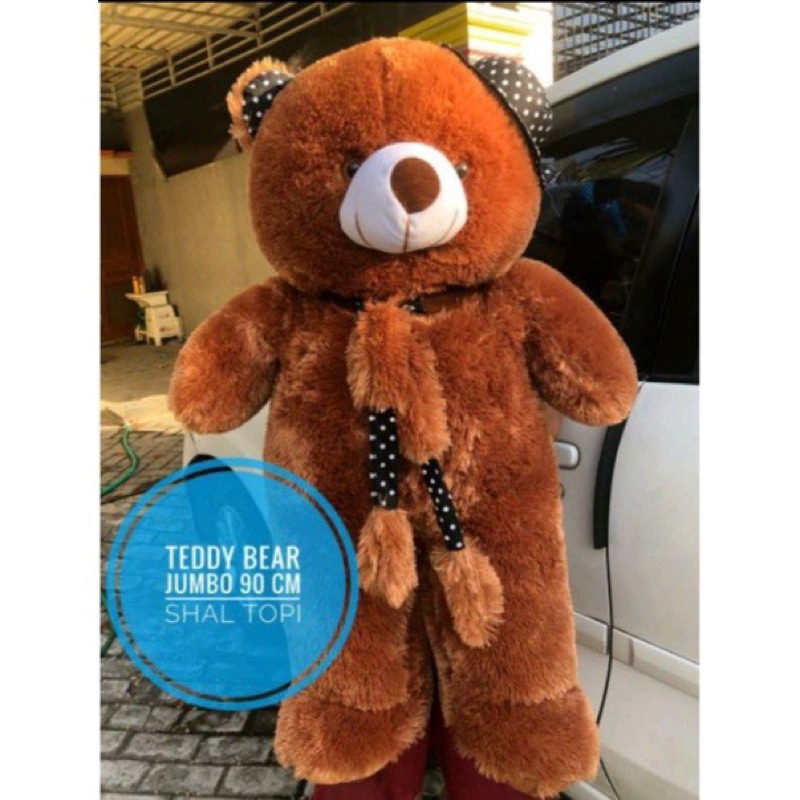 Jual Boneka Teddy Bear Beruang Varian Topi Syal Label SNI Shopee