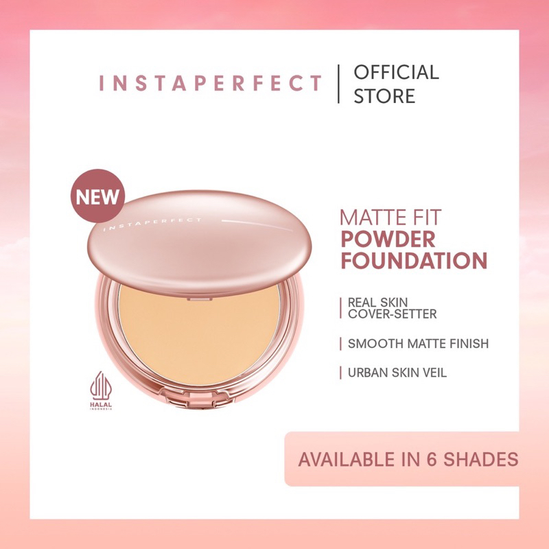 Jual Instaperfect Matte Fit Powder Foundation G Shopee Indonesia