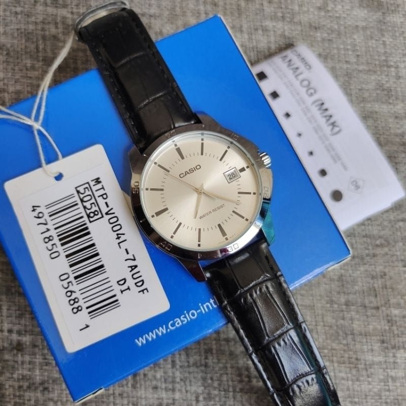 Jual Casio MTP V004L 7AUDF Jam Tangan Pria Original Shopee Indonesia