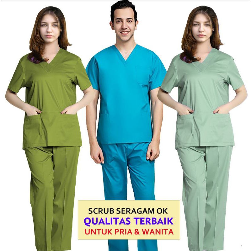 Jual Baju Medis Baju Ok Lengan Pendek Baju Oka Baju Jaga Perawat