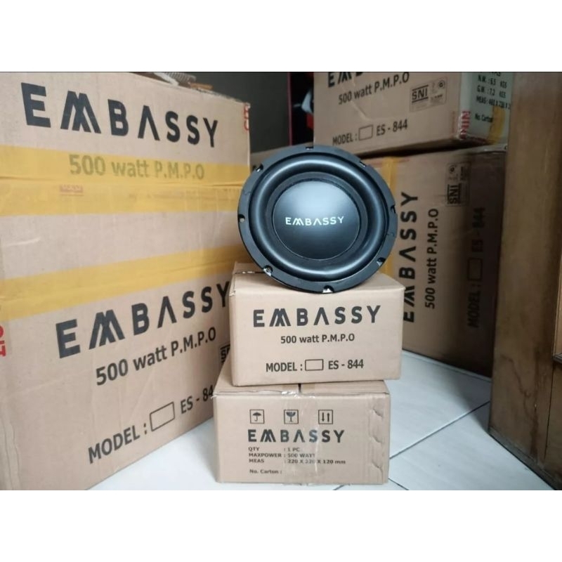 Jual Subwoofer Embassy 8 Inch Double Coil ES 844 500 Watts Shopee