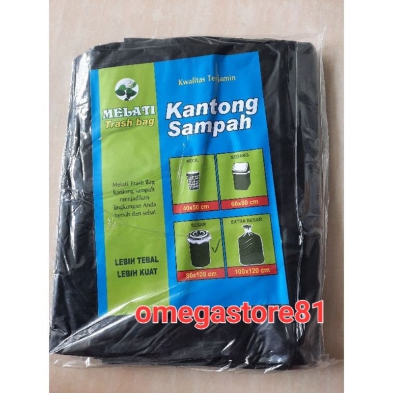 Jual Plastik Sampah X Cm Merk Melati Hitam Besar Trash Bag Hd