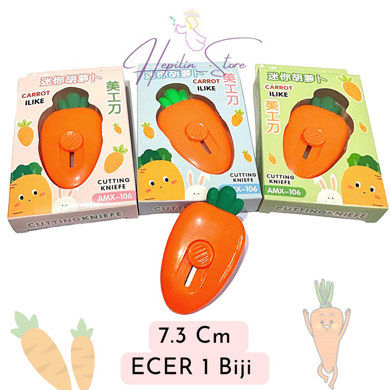 Jual Cutting Knife Carrot Cutter Kecil Unik Bentuk Carrot ECER 1 Biji