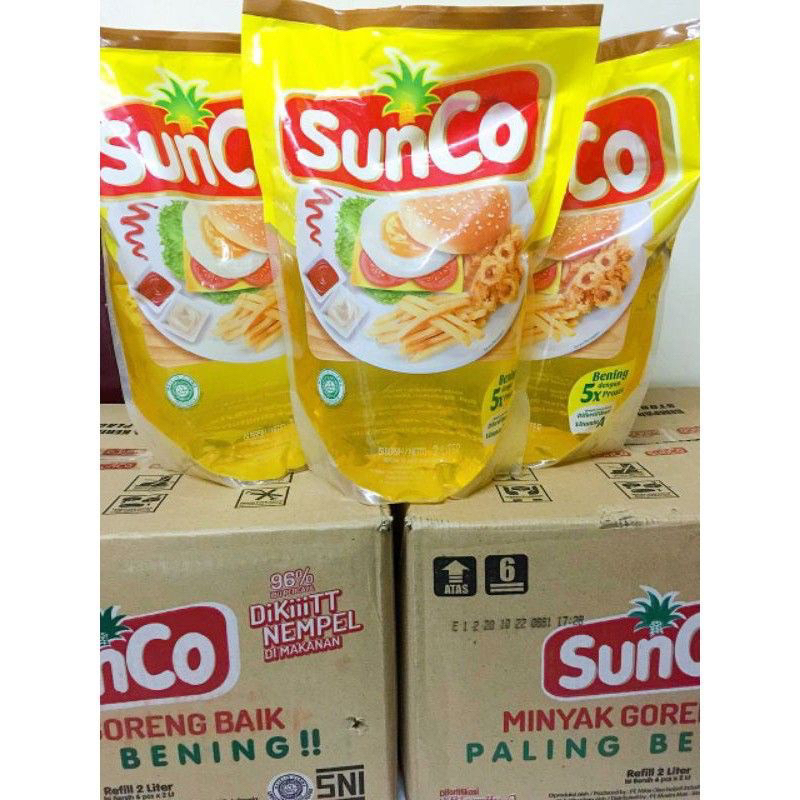 Jual Minyak Goreng Sunco Refill Liter Shopee Indonesia