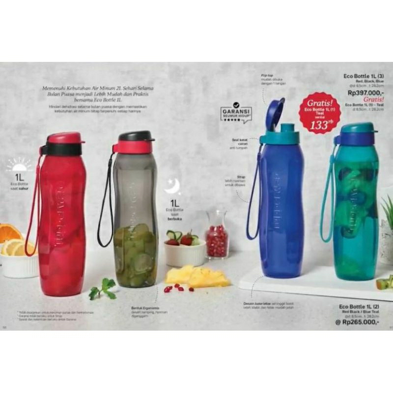 Jual Tupperware Promo Ecer Eco Bottol Liter Botol Tempat Air