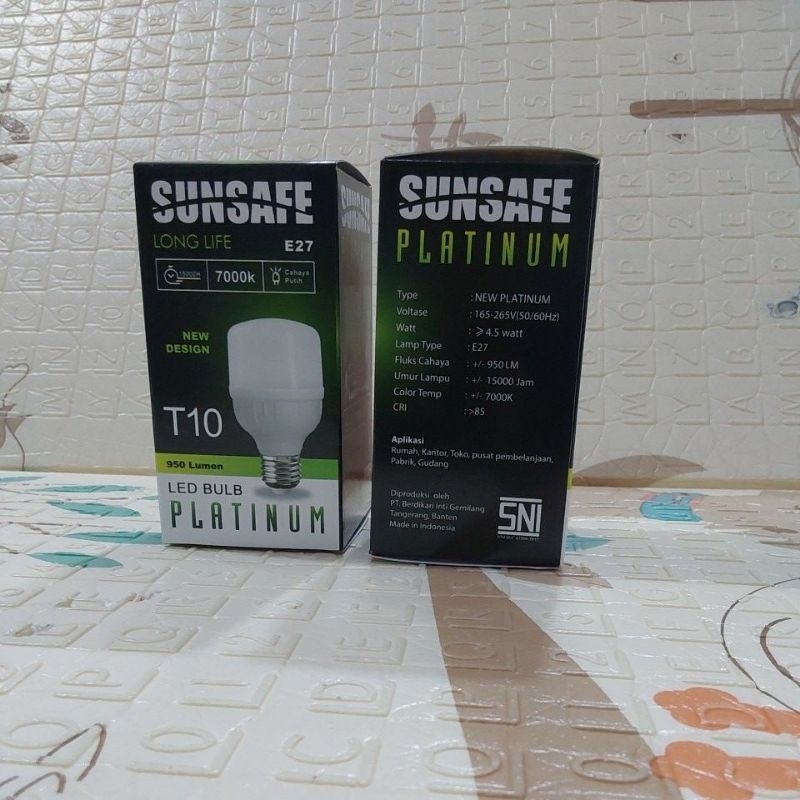 Jual Lampu Led Sunsafe Platinum Watt Nyala Putih Terang Sni