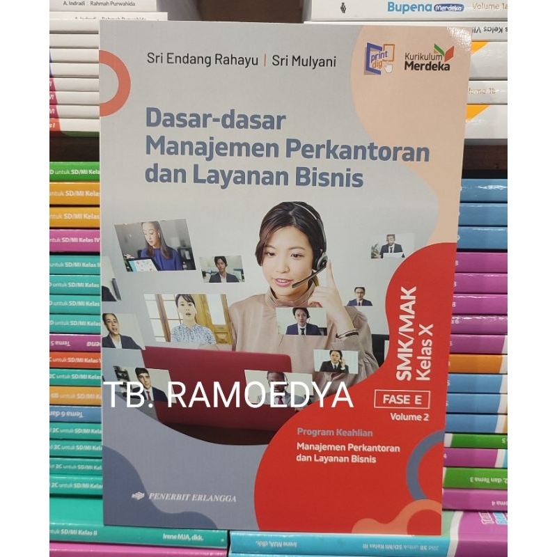 Jual Buku Dasar Manajemen Perkantoran Volume Smk Mak Kelas X