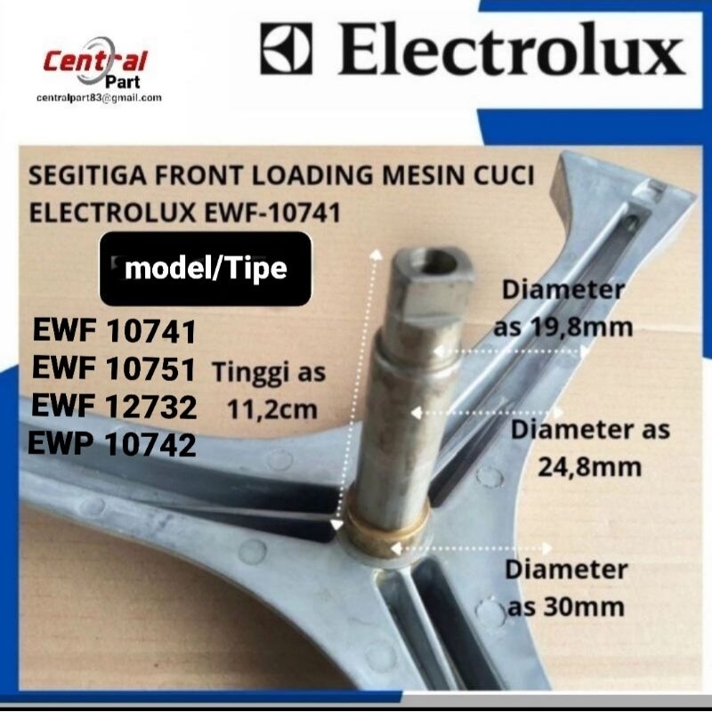 Jual Segitiga Spider Baling Baling Mesin Cuci Front Loading Electrolux