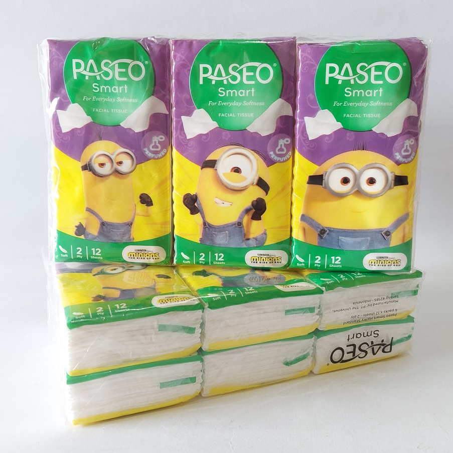 Jual Paseo Smart 1pack Isi 6 Paseo Tisu Travel Paseo Minion