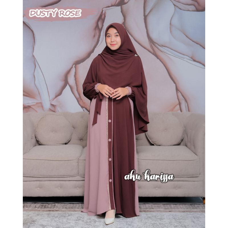 Jual Halwa Gamis Set Hijab Ceruty Kode Aprilla Aprila Gamis Set