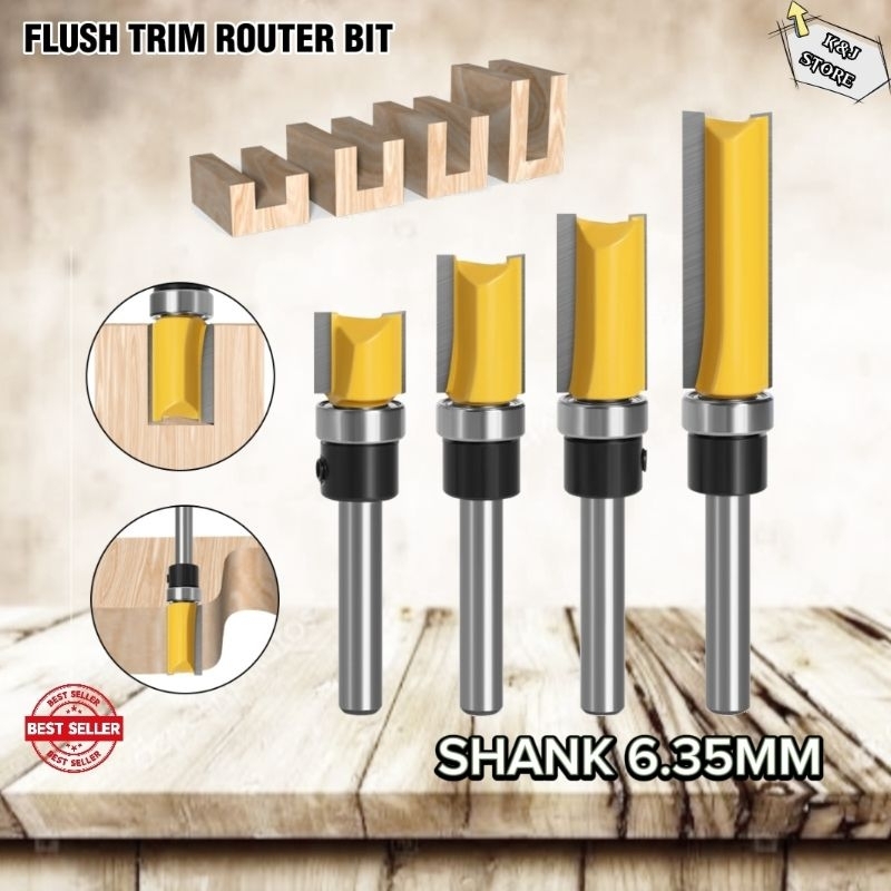 Jual Mata Profil Flush Trimmer Router Bits Single Bearing HPL Edging