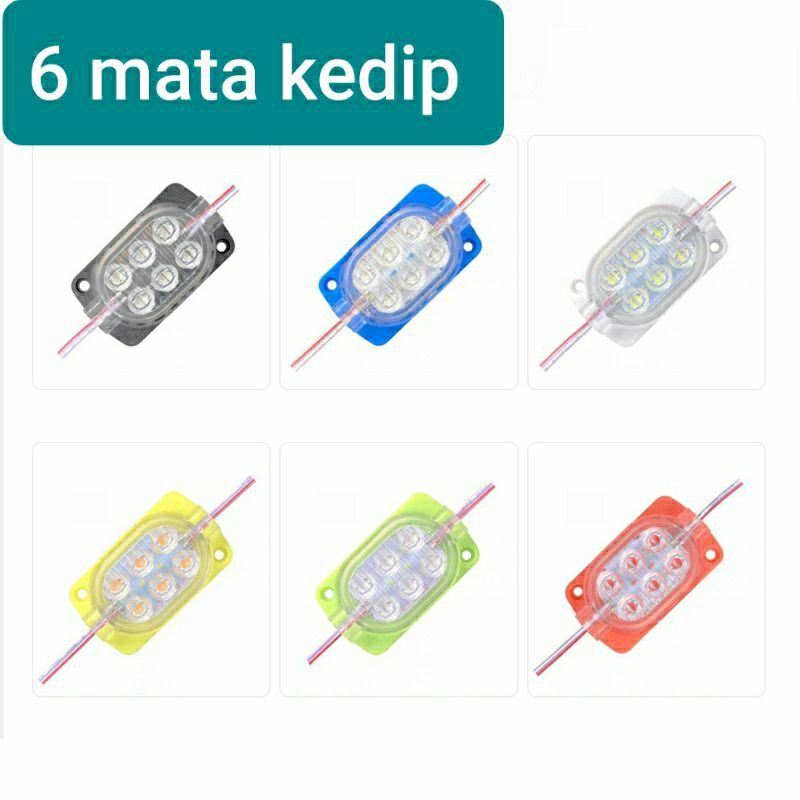 Jual LED ULTRASONIC 6 MATA KEDIP OTOMATIS Shopee Indonesia