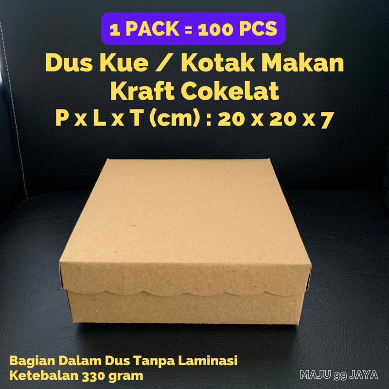 Jual Pcs Dus Kue Kotak Makan Nasi R K Cm X Cm X Cm Kraft