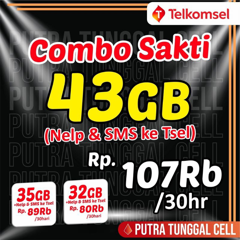 Jual Kartu Perdana Combo Sakti Telkomsel Gb Shopee Indonesia