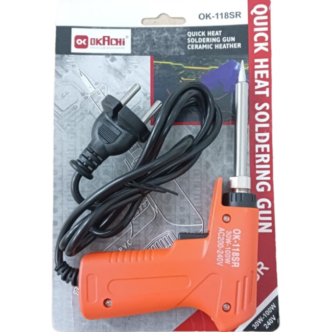 Jual Solder Tembak Listrik Soldering Gun Solder Pistol OKACHI OK