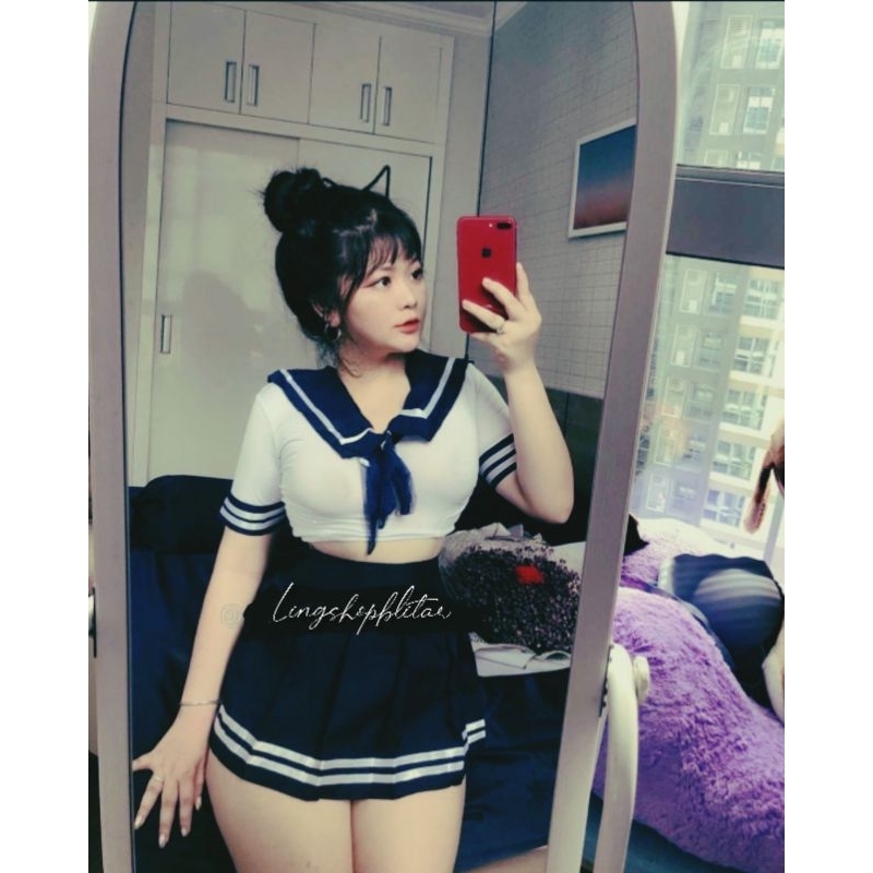 Jual Lingerie Seksi Costume Cosplay Baju Sekolah Jepang Jumbo Shopee