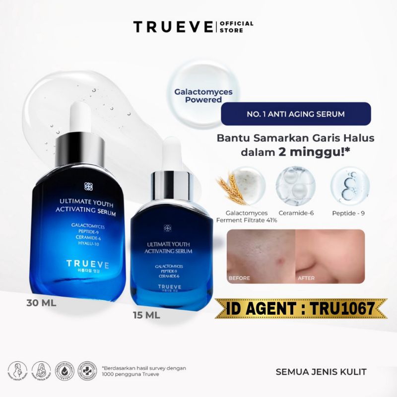 Jual Trueve Ultimate Youth Activating Serum Anti Aging Serum Shopee