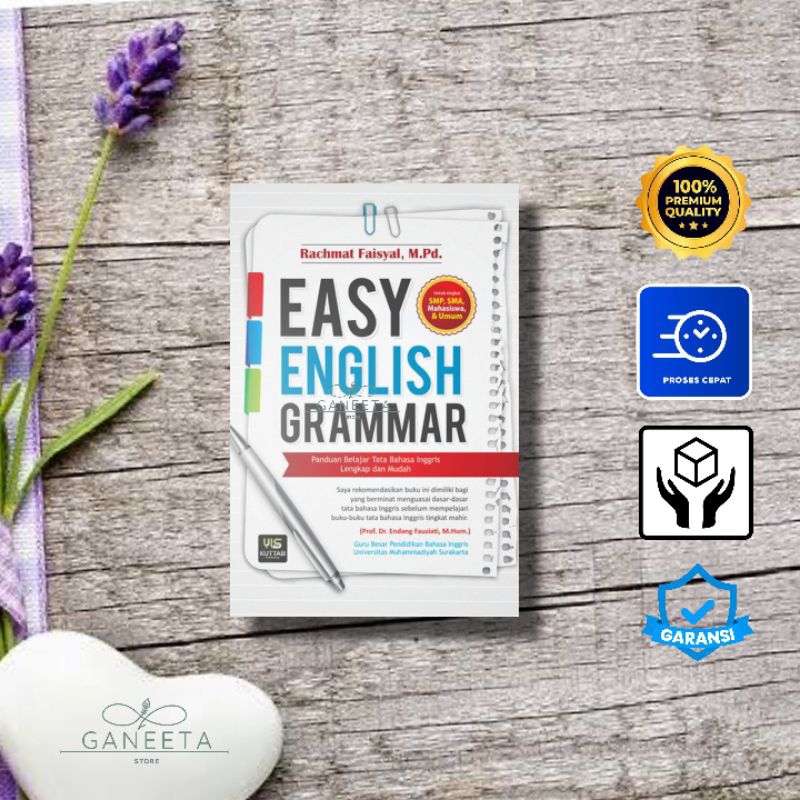 Jual Buku Easy English Grammar Panduan Belajar Tata Bahasa Inggris