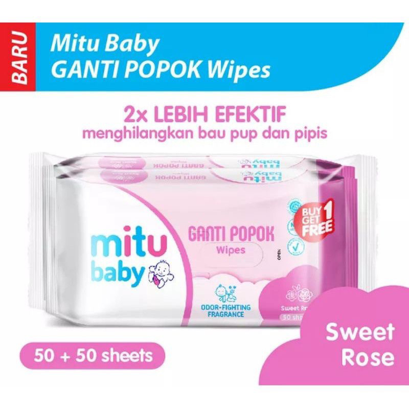 Jual Mitu Baby Wipes Fresh N Clean Tissue Basah Kulit Bayi Tisu Basah